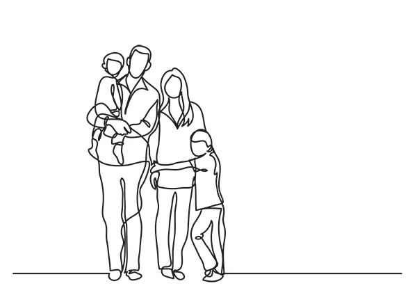 line-drawing-family